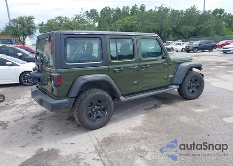 2021 Jeep Wrangler Unlimited Sport 4X4 from USA, damaged, VIN 1C4HJXDNXMW553207
